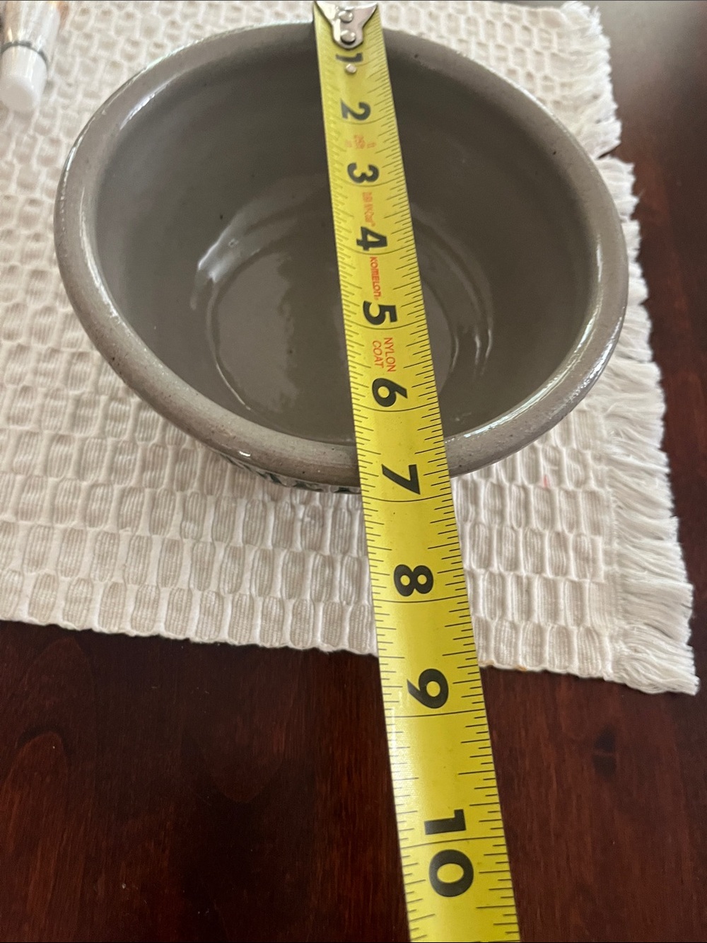 Hummelstown Green and Gray Stoneware Vase - Picture 5 of 6